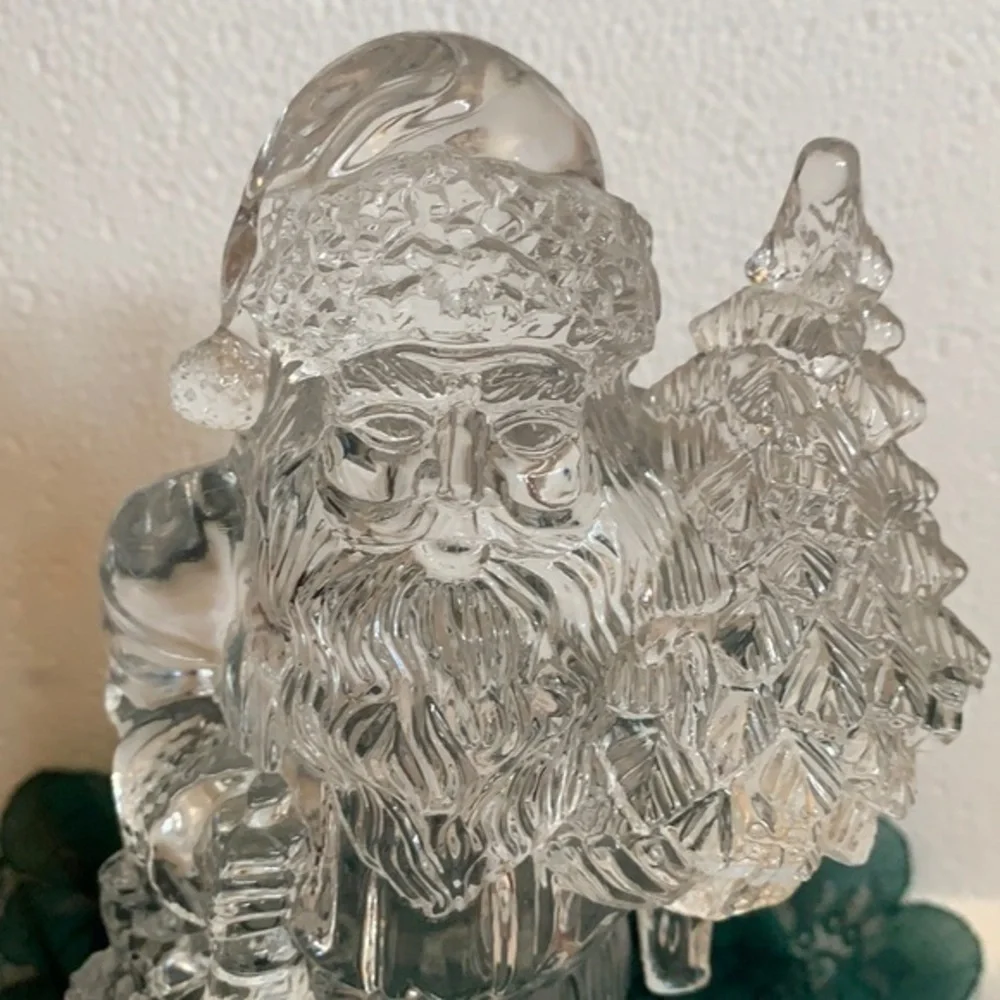 Christmas, Clear hard plastic, Santa Clause